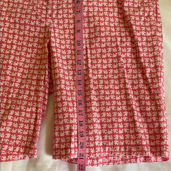 Talbots Pink and White Bermuda Shorts Vibrant Pattern - Picture 4 of 10